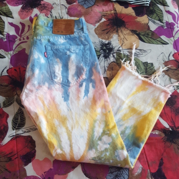 Levi's Denim - Levis Distressed Tie Dye 501 '93 Jeans